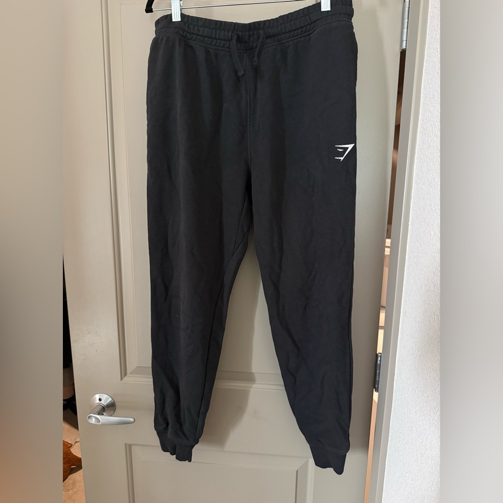 Gymshark Black Crest Joggers Large